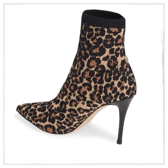 NEW Something Navy Exclusive Leopard Nix Sock Booties - Picture 3 of 5